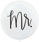 Balloon - Printed Latex Mr & Mrs Latex Balloons 60cm 2pk