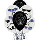 Balloon - Printed Latex Star Wars Galaxy Latex Balloons & Paper Adhesive Add-Ons 30cm 6pk
