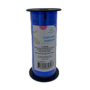 Balloon - Ribbons & Clips Blue SRT Metallic Balloon Ribbon 50m Each