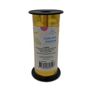 Balloon - Ribbons & Clips Gold SRT Metallic Balloon Ribbon 50m Each