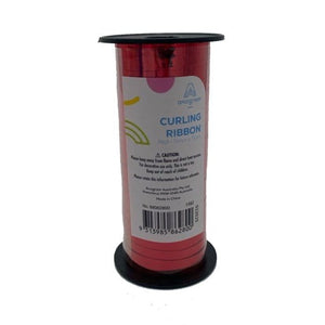 Balloon - Ribbons & Clips Red SRT Metallic Balloon Ribbon 50m Each