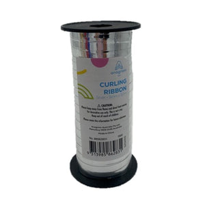 Balloon - Ribbons & Clips Silver SRT Metallic Balloon Ribbon 50m Each