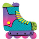 Balloon - Supershapes, Numbers & Letters 90s Inline Skate SuperShape Foil Balloon 68cm Each