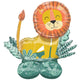 Balloon - Supershapes, Numbers & Letters AirLoonz Get Wild Lion Foil Balloon 114cm Each