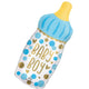 Balloon - Supershapes, Numbers & Letters Baby Boy Bottle SuperShape Foil Balloon 33cm x 79cm Each