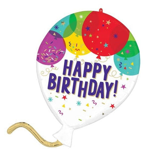 Balloon - Supershapes, Numbers & Letters Birthday Balloons SuperShape Foil Balloon 66cm Each