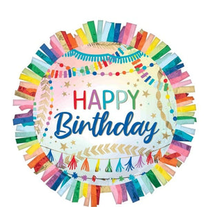 Balloon - Supershapes, Numbers & Letters Birthday Streamers Fringe SuperShape Foil Balloon Each