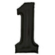 Balloon - Supershapes, Numbers & Letters Black / 1 Large Number Foil Balloon Each