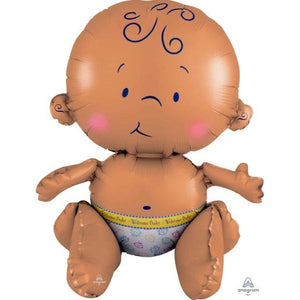 Balloon - Supershapes, Numbers & Letters Celebrate Sitting Baby Multi-Balloon 33cm x 38cm Each