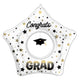 Balloon - Supershapes, Numbers & Letters Doo-Dads Congrats Grad Diffused Ombre Cap Dangler SuperShape Foil Balloon 81cm x 81cm Each