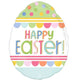 Balloon - Supershapes, Numbers & Letters Easter Egg Hunt SuperShape Foil Balloon 45cm x 63cm Each