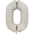 Gingham Large Number 0 Foil Balloon 64cm w x 90cm h Each