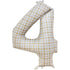 Gingham Large Number 4 Foil Balloon 66cm w x 93cm h Each