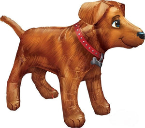 Balloon - Supershapes, Numbers & Letters Golden Dog Supershape Foil Balloon 91cm x 60cm Each