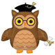 Balloon - Supershapes, Numbers & Letters Graduate Wise Owl SuperShape Foil Balloon 76cm x 73cm Each