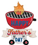 Balloon - Supershapes, Numbers & Letters Grill-iant Dad SuperShape Foil Balloon 71cm x 76cm Each