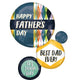 Balloon - Supershapes, Numbers & Letters Happy Father's Day Retro Renew Circles SuperShape Foil Balloon 71cm x 55cm Each