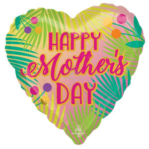 Balloon - Supershapes, Numbers & Letters Happy Mother's Day Tropical Jumbo Foil Balloon 71cm Each