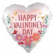 Balloon - Supershapes, Numbers & Letters Happy Valentine's Day Romantic Flowers Jumbo Foil Balloon 71cm Each