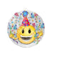 Balloon - Supershapes, Numbers & Letters Insiders Emoticon Party Hat Foil Balloon Each