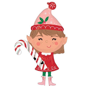 Balloon - Supershapes, Numbers & Letters Merry Christmints Elf SuperShape Foil Balloon 66cm x 99cm Each