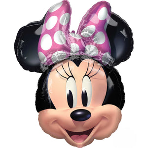 Balloon - Supershapes, Numbers & Letters Minnie Mouse Forever Head SuperShape Foil Balloon 53cm x 66cm Each