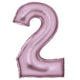 Balloon - Supershapes, Numbers & Letters Pastel Pink / 2 Large Number Foil Balloon Each