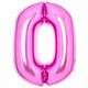 Balloon - Supershapes, Numbers & Letters Pink / 0 Large Number Foil Balloon Each