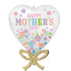 Balloon - Supershapes, Numbers & Letters Satin Happy Mother's Day Daisy Chain Bow SuperShape Foil Balloon 50cm x 71cm Each