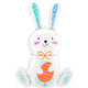 Balloon - Supershapes, Numbers & Letters White Funny Bunny SuperShape Foil Balloon 53cm x 83cm Each