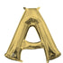White Gold Letter A Foil Balloon 40cm Each