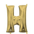 White Gold Letter H Foil Balloon 40cm Each