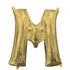 White Gold Letter M Foil Balloon 40cm Each