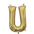 White Gold Letter U Foil Balloon 40cm Each