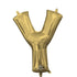 White Gold Letter Y Foil Balloon 40cm Each