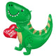 Balloon - Supershapes, Numbers & Letters You're Dino-Mite Dinosaur & Heart SuperShape Foil Balloon 73cm x 78cm Each