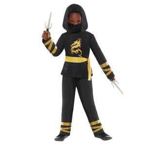 Boys Costume Gold Ninja Boys Costume