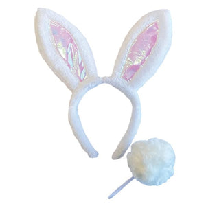 Costume Kits Bunny Headband & Tail Set