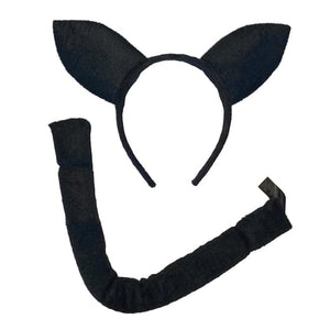 Costume Kits Cat Headband & Tail Set