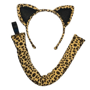 Costume Kits Leopard Headband & Tail Set