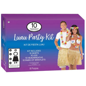 Costume Kits Luau Wearable Party Kit for 10 People