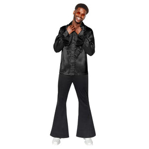 Costume Men Disco Flares Black Mens Costume