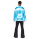 Costume Men Satin Ruffle Blue Shirt Mens Costume
