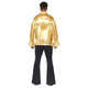 Costume Men Satin Ruffle Gold Shirt Mens Costume