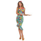 Costume Women Hawaii Blue Dress Womens Costume