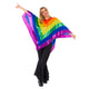 Costume Women One Size Rainbow Poncho Womens Costume