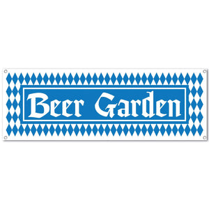 Decorations - Backdrop & Scene Setters Beer Garden Sign Banner 5ft x 21in Each