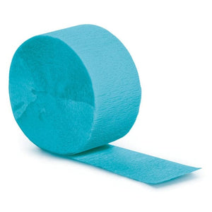 Decorations - Banners, Flags & Streamers Bermuda Blue Crepe Streamer 24m Each