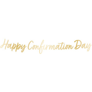 Decorations - Banners, Flags & Streamers Botanical Celebration Happy Confirmation Day Letter Banner FSC 1.6m Each