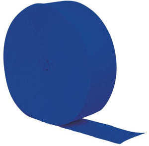 Decorations - Banners, Flags & Streamers Cobalt Blue Crepe Streamer 24m Each